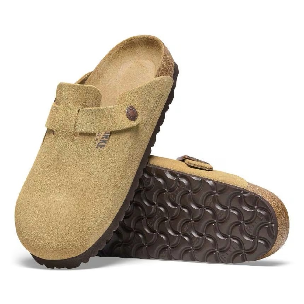 BIRKENSTOCK Boston Clog Latte Cream Leather Slip On Size 9 NEW - Picture 16 of 16